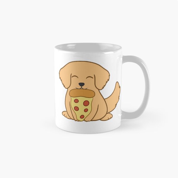 Item preview, Golden Retriever eating a pizza designed and sold by BiscuitSnack.