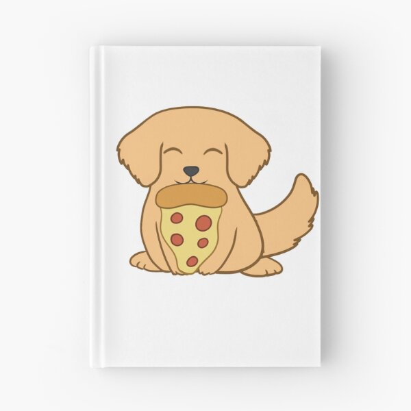 Item preview, Golden Retriever eating a pizza designed and sold by BiscuitSnack.