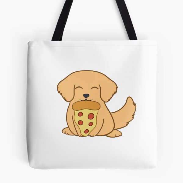 Item preview, Golden Retriever eating a pizza designed and sold by BiscuitSnack.