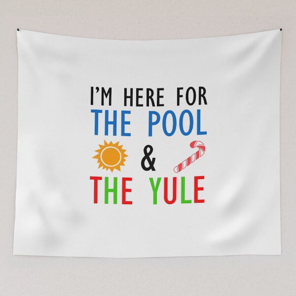 Item preview, Here For The Pool And The Yule July Christmas designed and sold by jaycartoonist.