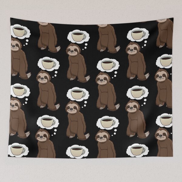 Item preview, Sloth thinking about Black Coffee designed and sold by jonmlam.