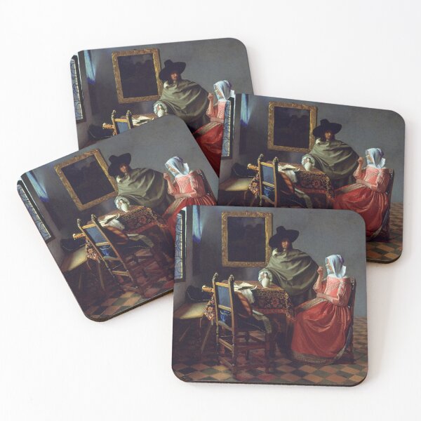 Item preview, The Wine Glass (1660) - Johannes Vermeer designed and sold by SALON DES ARTS.