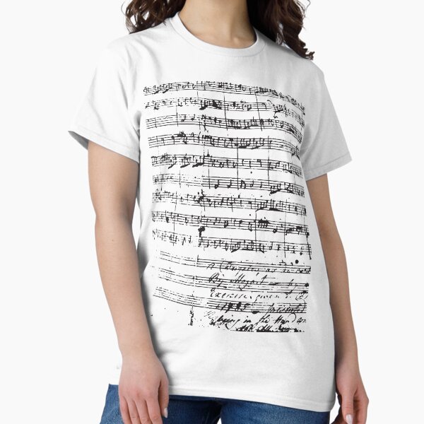 Mozart Manuscript Classic T-Shirt