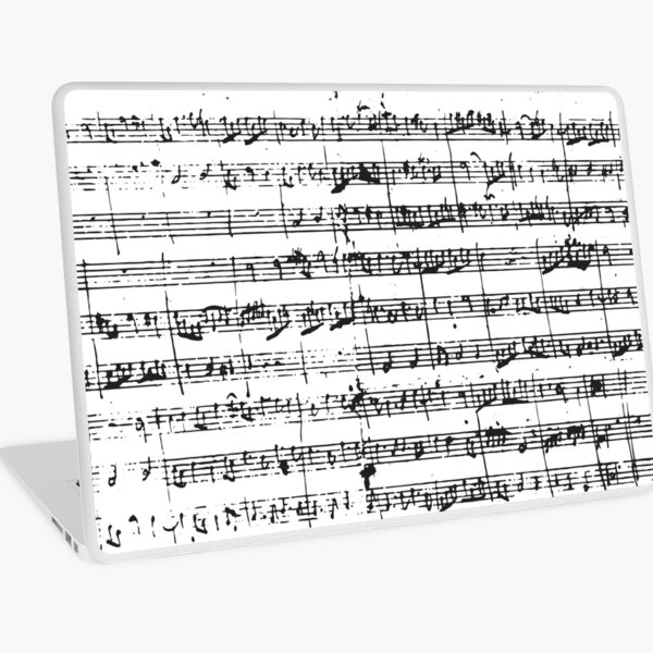 Mozart Manuscript Laptop Skin