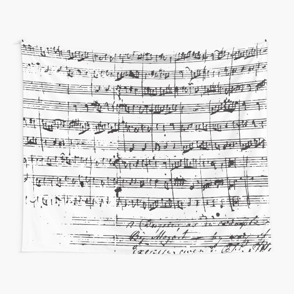 Mozart Manuscript Tapestry