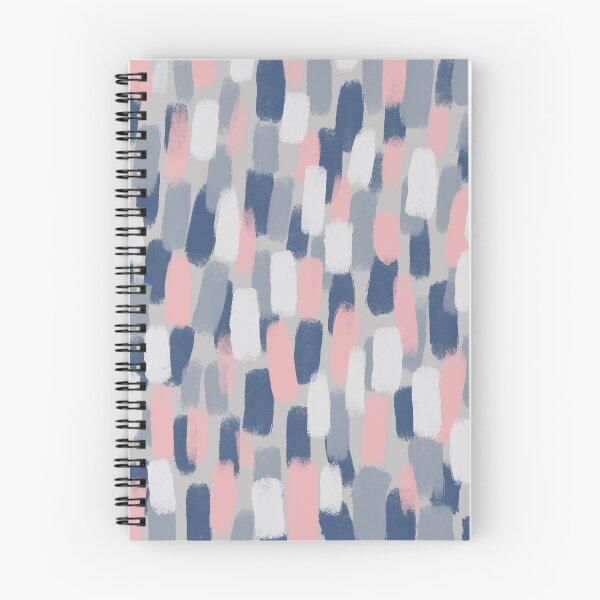 Item preview, Abstract, Navy Blue, Grey and Blush Pink Paint Brush Effect designed and sold by OneThreeSix.