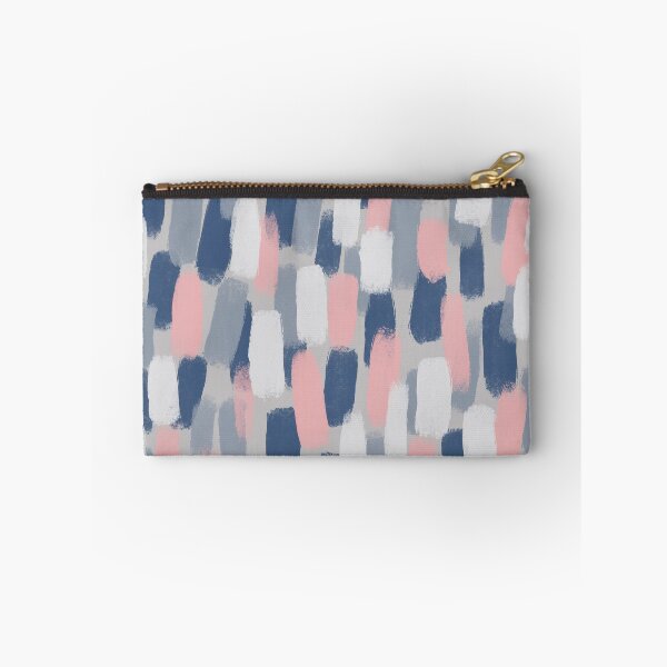 Item preview, Abstract, Navy Blue, Grey and Blush Pink Paint Brush Effect designed and sold by OneThreeSix.