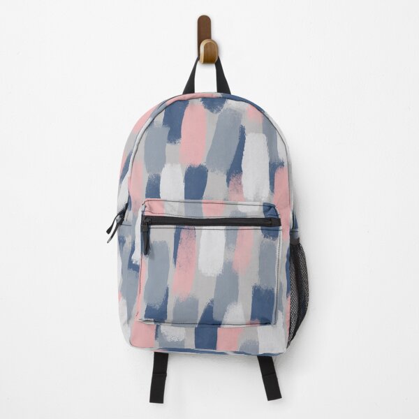 Item preview, Abstract, Navy Blue, Grey and Blush Pink Paint Brush Effect designed and sold by OneThreeSix.