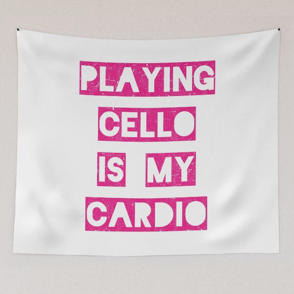 Item preview, Playing cello is my cardio | pink designed and sold by Gregg Brinkerhoff.