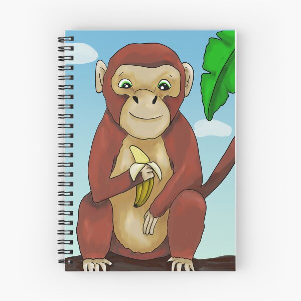 Item preview, Monkey with banana designed and sold by Antiope33.