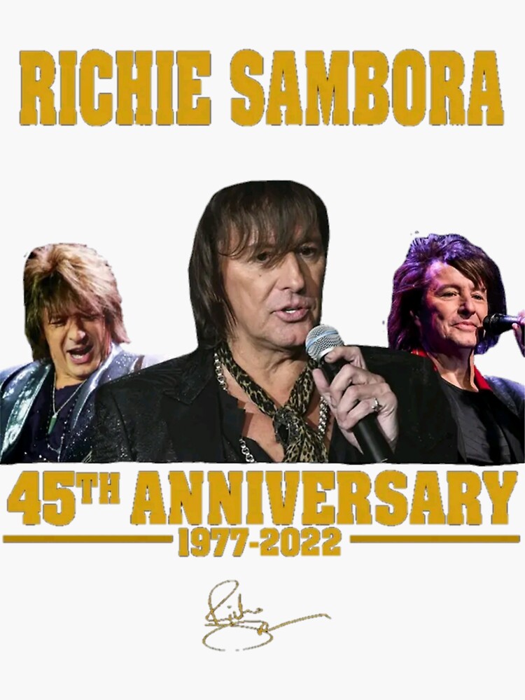 "Top Selling RICHIE SAMBORA 45TH ANNIVERSARY" Sticker for Sale by