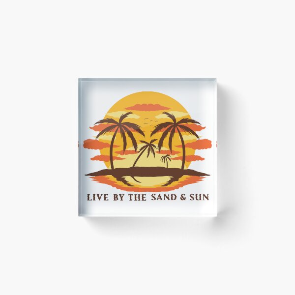 Item preview, Live by the sun and sand Orange designed and sold by Unaiza Khalid.