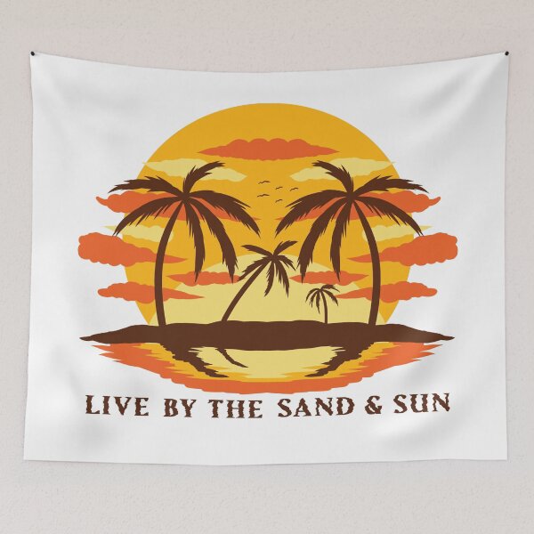 Item preview, Live by the sun and sand Orange designed and sold by Unaiza Khalid.