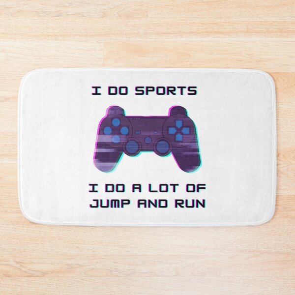 Item preview, Funny Gaming Saying Gamer Sports Jump and Run designed and sold by CreatDifference.