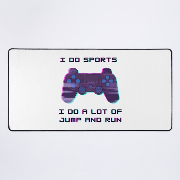 Item preview, Funny Gaming Saying Gamer Sports Jump and Run designed and sold by CreatDifference.