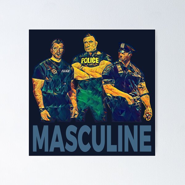 Item preview, MASCULINE (Police Cubism Theme) designed and sold by LiverpoolStore.