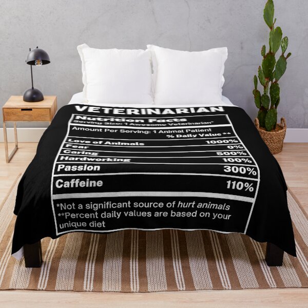 Item preview, Veterinarian Funny Nutrition Facts designed and sold by SpeakSarcasm.