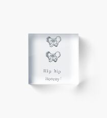Hip Hip Hooray! Acrylic Block