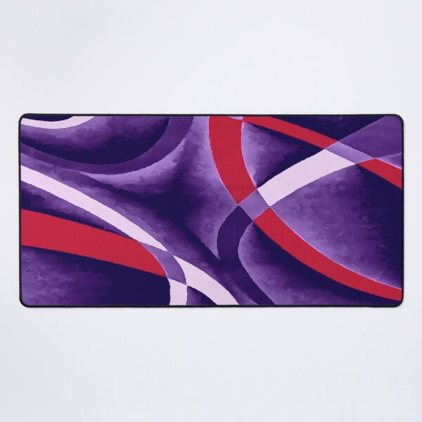 Item preview, Eighties Blue White Red Line Curve Pattern On Blue designed and sold by taiche.