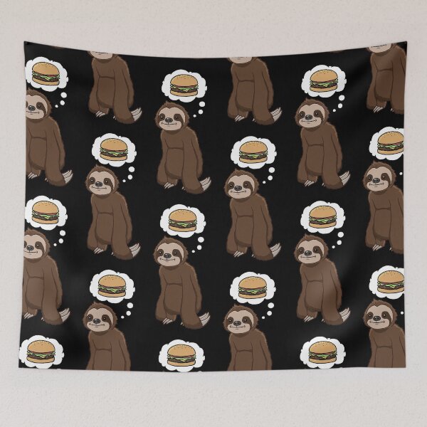 Item preview, Sloth thinking about a hamburger designed and sold by jonmlam.