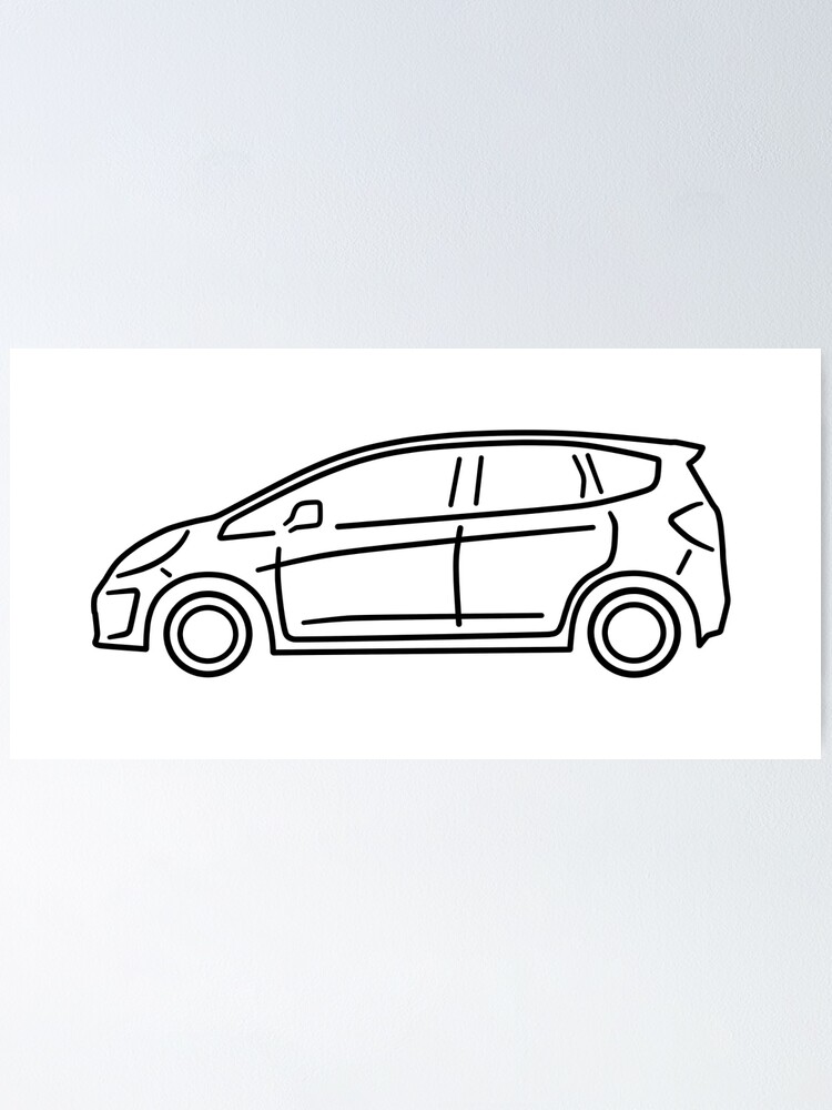 Thumbnail 1 von 3, Poster, Jazz Fit RS designt und verkauft von AutoClub.