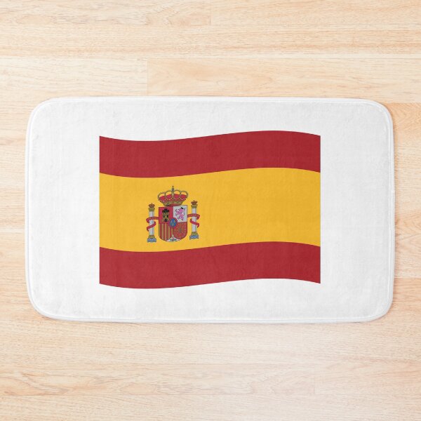Item preview, Spain Wave Flag (On White) designed and sold by STUDIO-72.