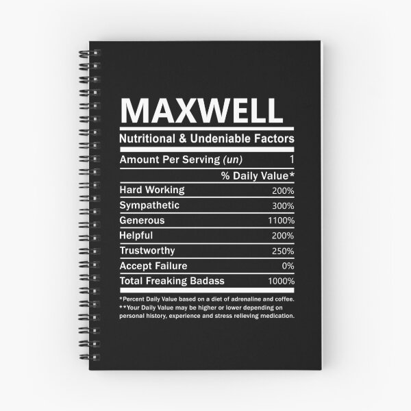 Item preview, Maxwell Name T Shirt - Maxwell Nutritional And Undeniable Factors Gift Item Tee designed and sold by aaronmaxi6.