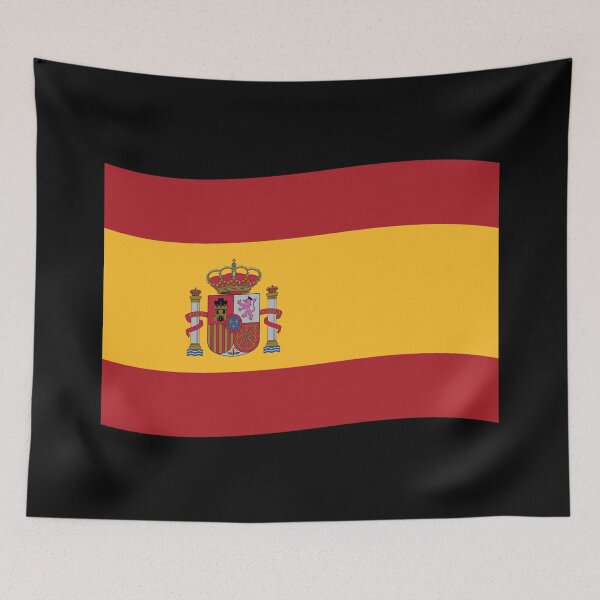 Item preview, Spain Wave Flag (On Black) designed and sold by STUDIO-72.