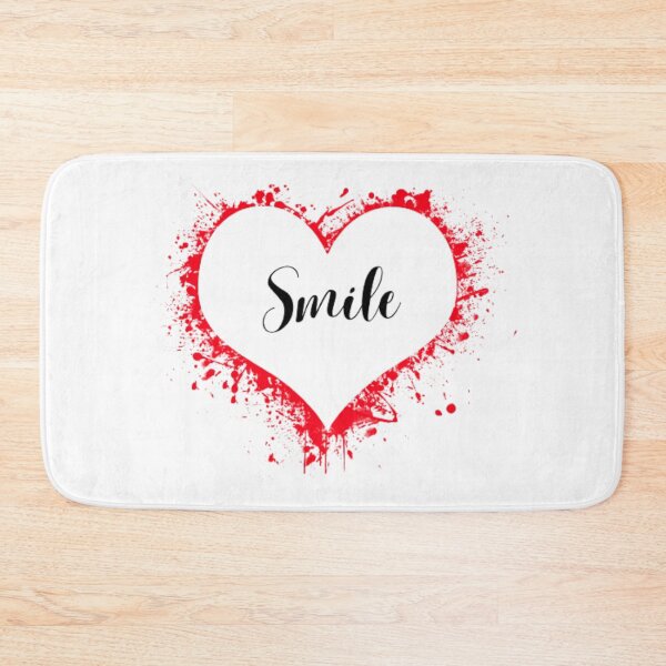 Item preview, red heart with a big smile designed and sold by Bashini.
