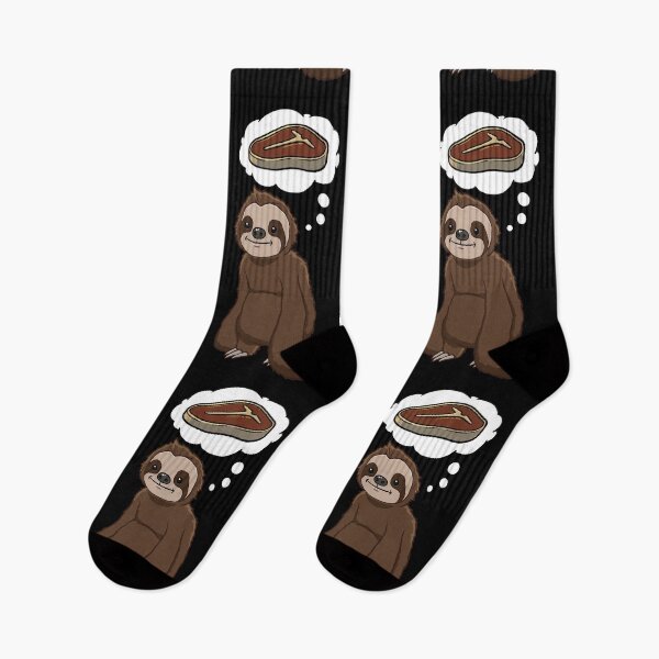 Item preview, Sloth thinking about eating steak designed and sold by jonmlam.