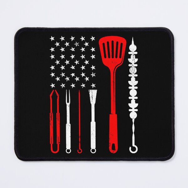 Item preview, American Grillmaster USA Flag Smoking Barbeque BBQ Lover designed and sold by haselshirt.