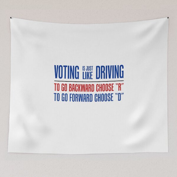 Item preview, Voting Is Just Like Driving Pro Democrat Choose D designed and sold by jaycartoonist.