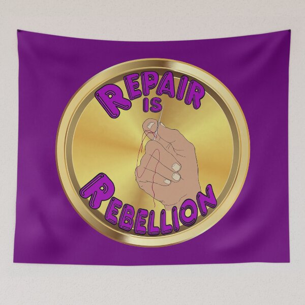 Item preview, Repair is Rebellion - purple designed and sold by Kestrelle.