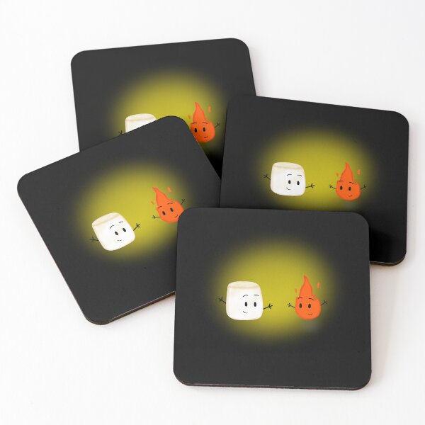 Artikelvorschau, Marshmallow und Feuer BFFs entworfen und verkauft von JMDesignHouse.