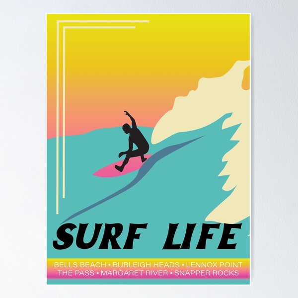 80s Surf Posters for Sale | Redbubble