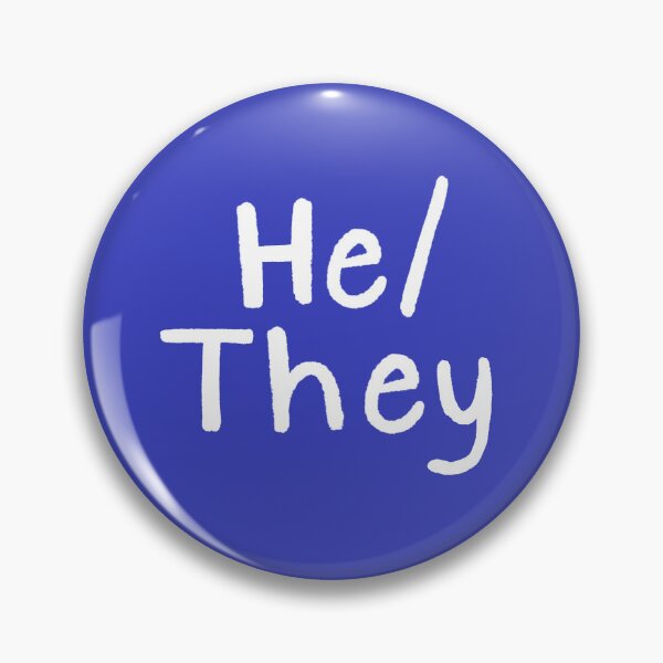 Item preview, Blue He/They (White Text) designed and sold by Smoltsuki.