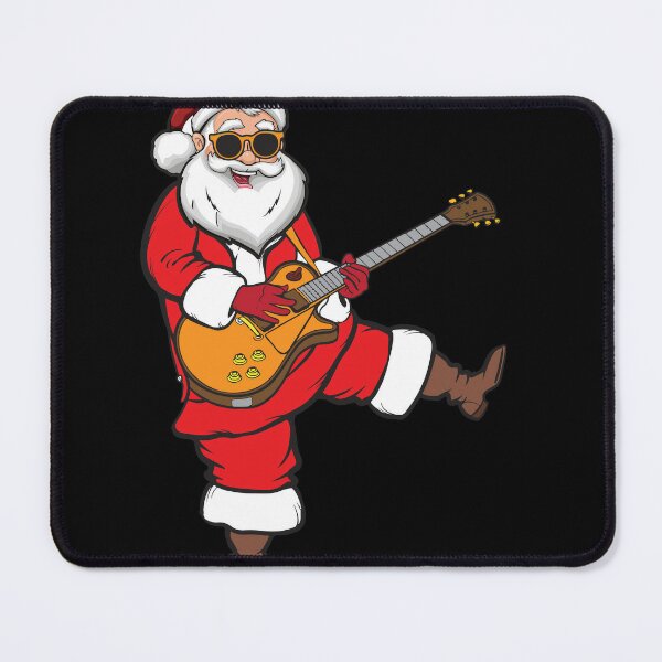 Christmas Rockin Holiday Guitar Band Music Gift Greeting Card by Haselshirt