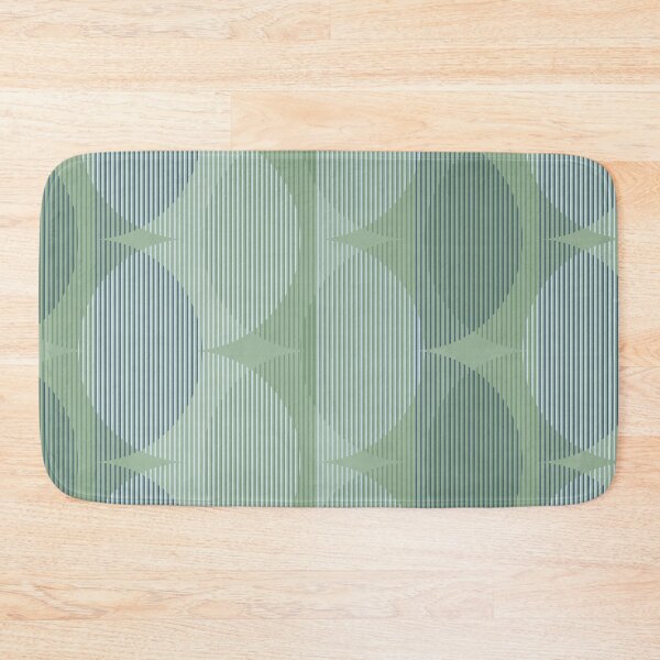 Item preview, Green and grey geometric waves designed and sold by pakanta.