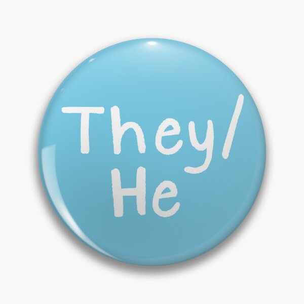 Item preview, Light Blue They/He (White Text) designed and sold by Smoltsuki.