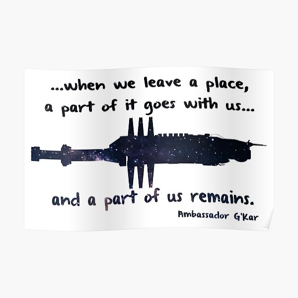 When we leave a place Poster