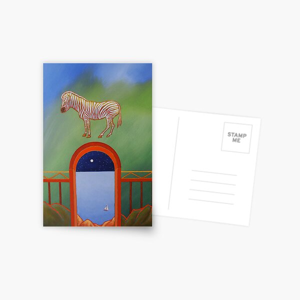 DREAMING ZEBRA Postcard