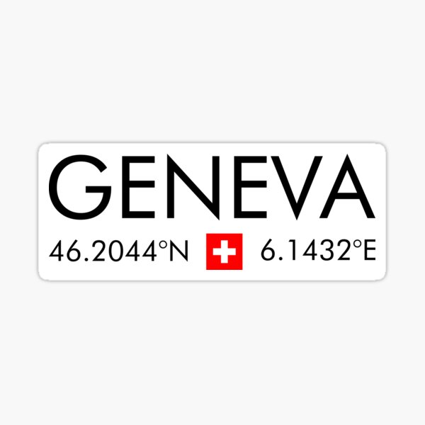 Item preview, Switzerland - Geneva City Coordinates designed and sold by n0madd.