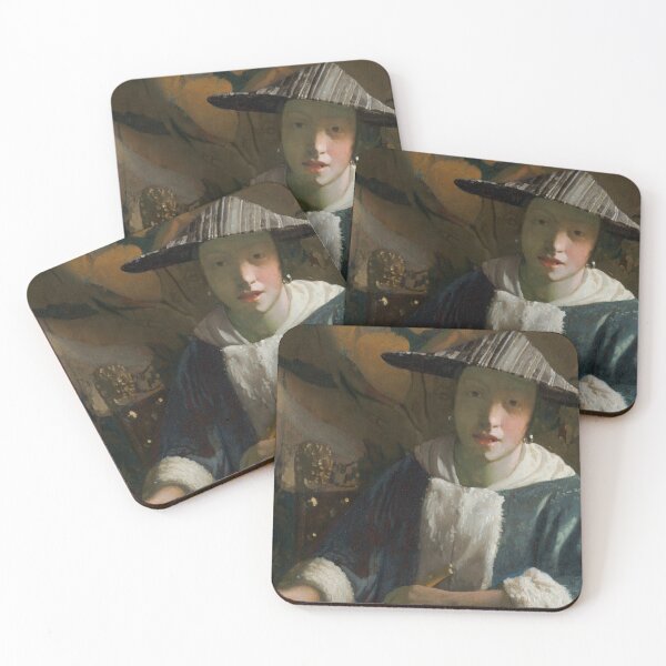 Item preview, Girl with a Flute (1665) - Johannes Vermeer designed and sold by SALON DES ARTS.
