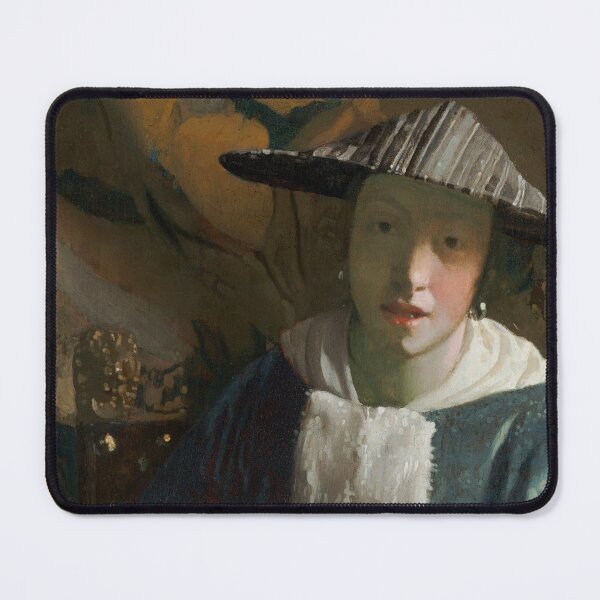 Item preview, Girl with a Flute (1665) - Johannes Vermeer designed and sold by SALON DES ARTS.