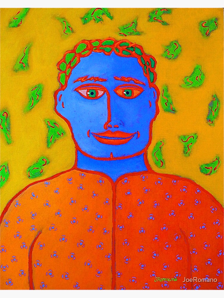 Thumbnail 3 of 3, Art Print, MR. BLUE designed and sold by JoeRomano.
