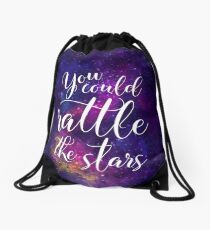 You could rattle the stars - Sarah J Maas Drawstring Bag