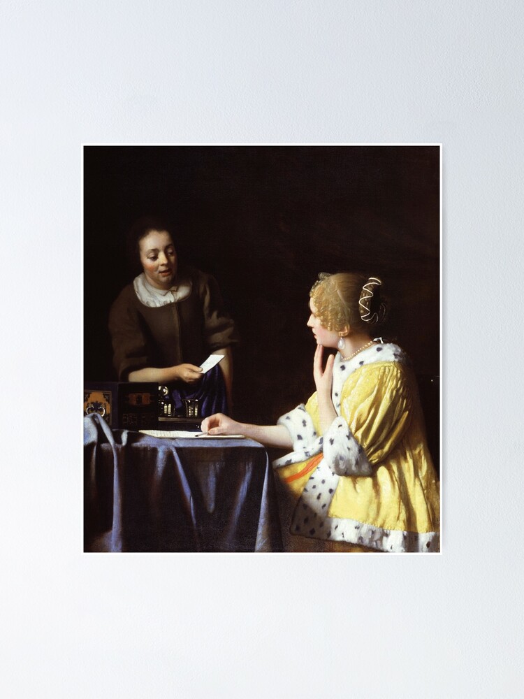 Poster « Maîtresse et servante (1667) Johannes Vermeer », par PsycheSansAmour Redbubble Poster « Maîtresse et servante (1667) Johannes Vermeer », par PsycheSansAmour Redbubble