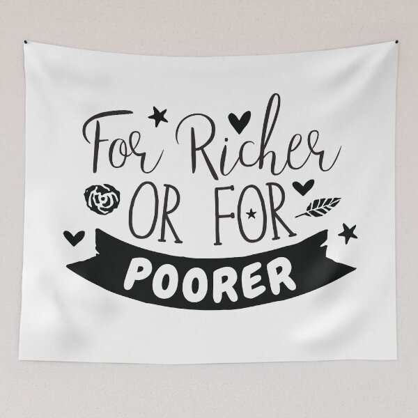Item preview, For richer or poorer (Wedding vows) designed and sold by jazzydevil.