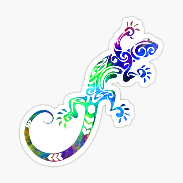 Colourful Lizard Reptile Gecko Car Auto Window Bumper Decal Sticker