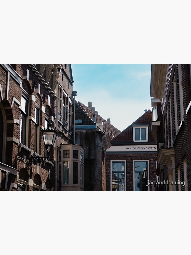 "houses in the city of Gouda in the Netherlands." Poster for Sale by